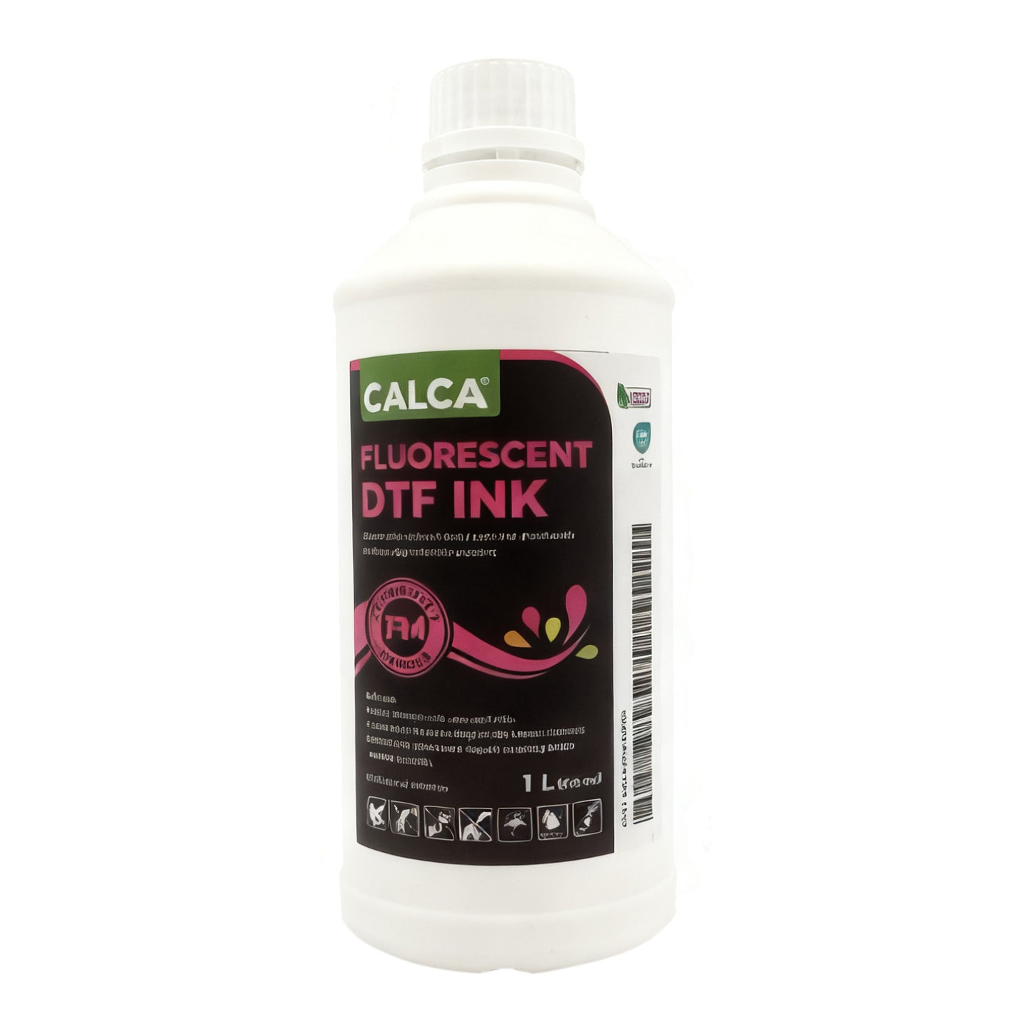 CALCA Direct to Transfer Film Fluorescent Ink for Epson Printheads. 32 oz, Bottle of 1L, Water-based DTF Inks