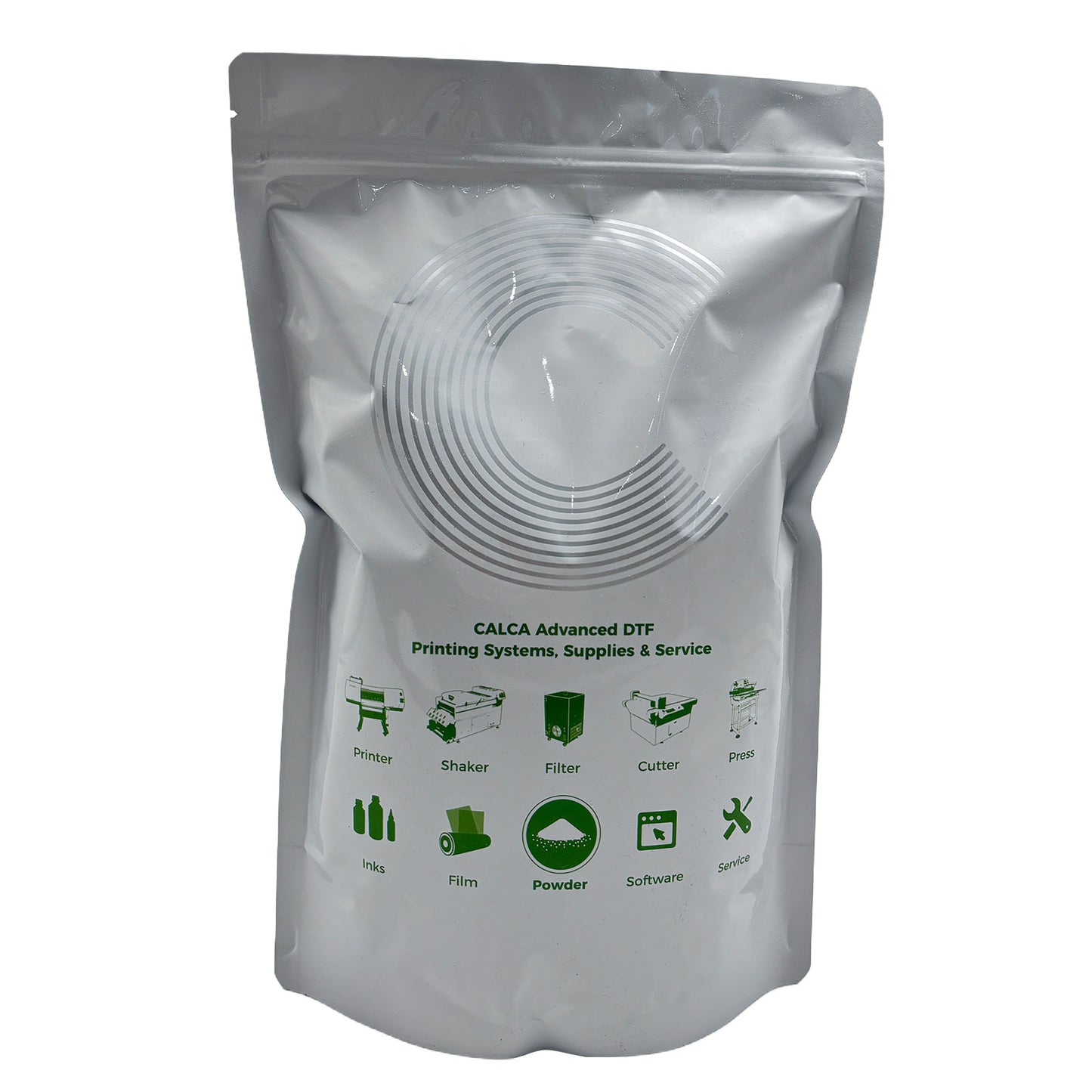CALCA MC3 Direct to Film TPU DTF Powder, Digital Transfer Hot Melt Adhesive Powder (2.2lbs Pack, 1kg, Coarse, White)