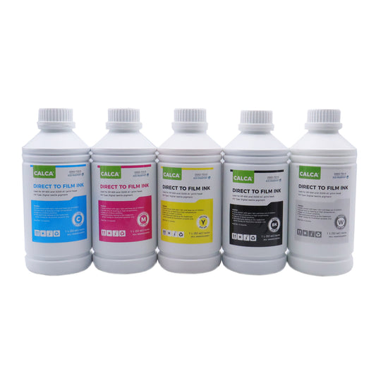CALCA Customized Direct to Transfer Film Ink for Epson Printheads. 32 oz, Bottle of 1L, Water-based DTF Inks