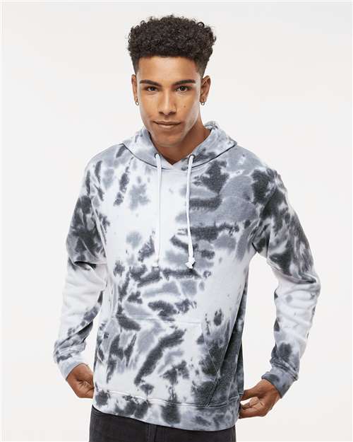 Men's Tie-Dyed Fleece Hooded Sweatshirt
