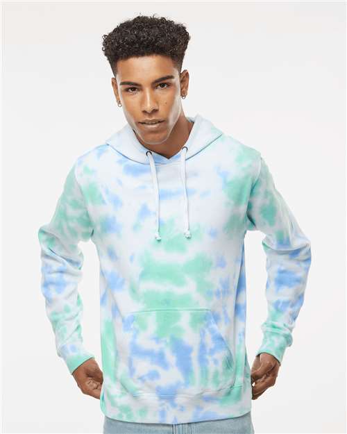 Men's Tie-Dyed Fleece Hooded Sweatshirt