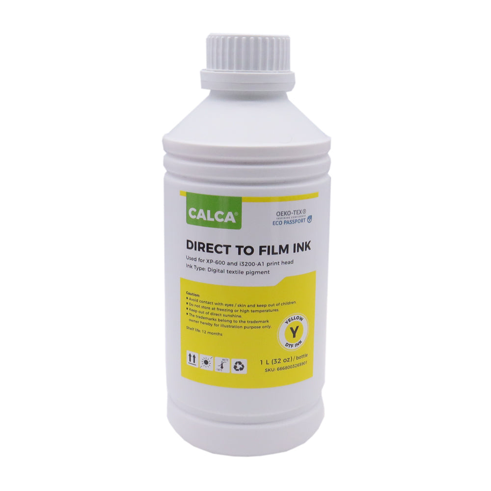 CALCA Customized Direct to Transfer Film Ink for Epson Printheads. 32 oz, Bottle of 1L, Water-based DTF Inks