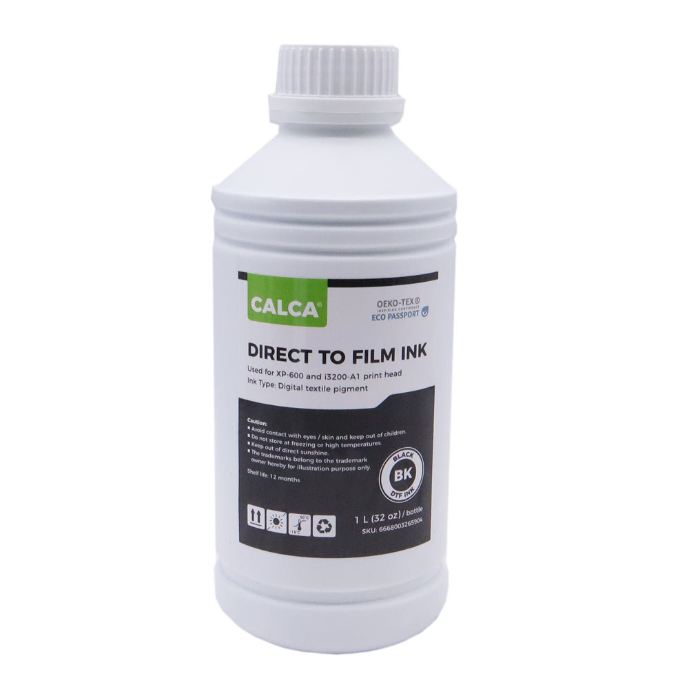 CALCA Customized Direct to Transfer Film Ink for Epson Printheads. 32 oz, Bottle of 1L, Water-based DTF Inks