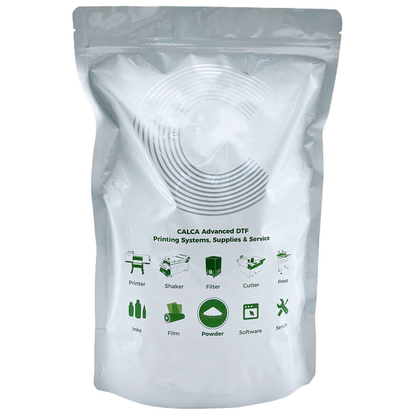 CALCA MF1 Direct to Film TPU DTF Powder, Digital Transfer Hot Melt Adhesive Powder (2.2lbs Pack, 1kg, Fine, White)