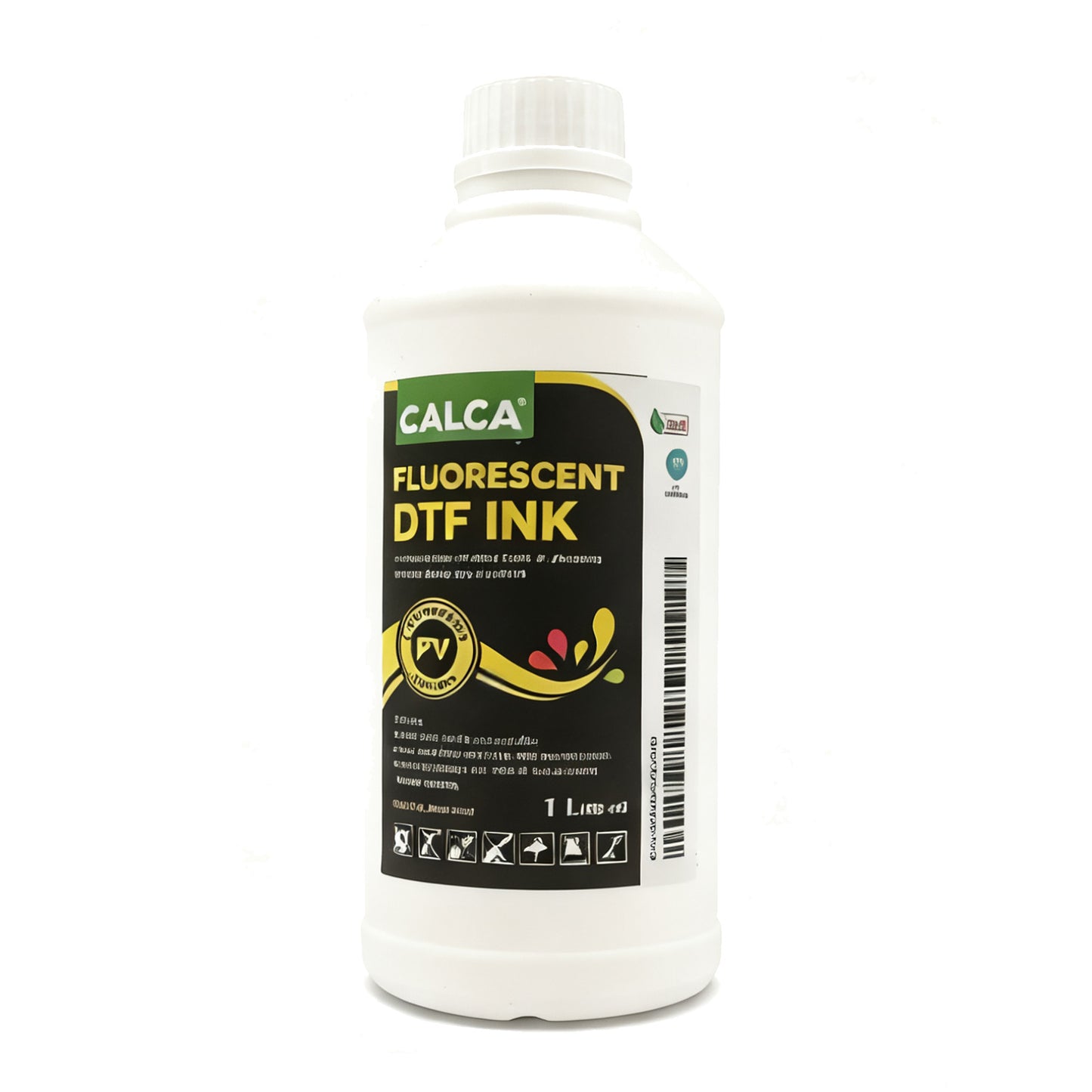 CALCA Direct to Transfer Film Fluorescent Ink for Epson Printheads. 32 oz, Bottle of 1L, Water-based DTF Inks