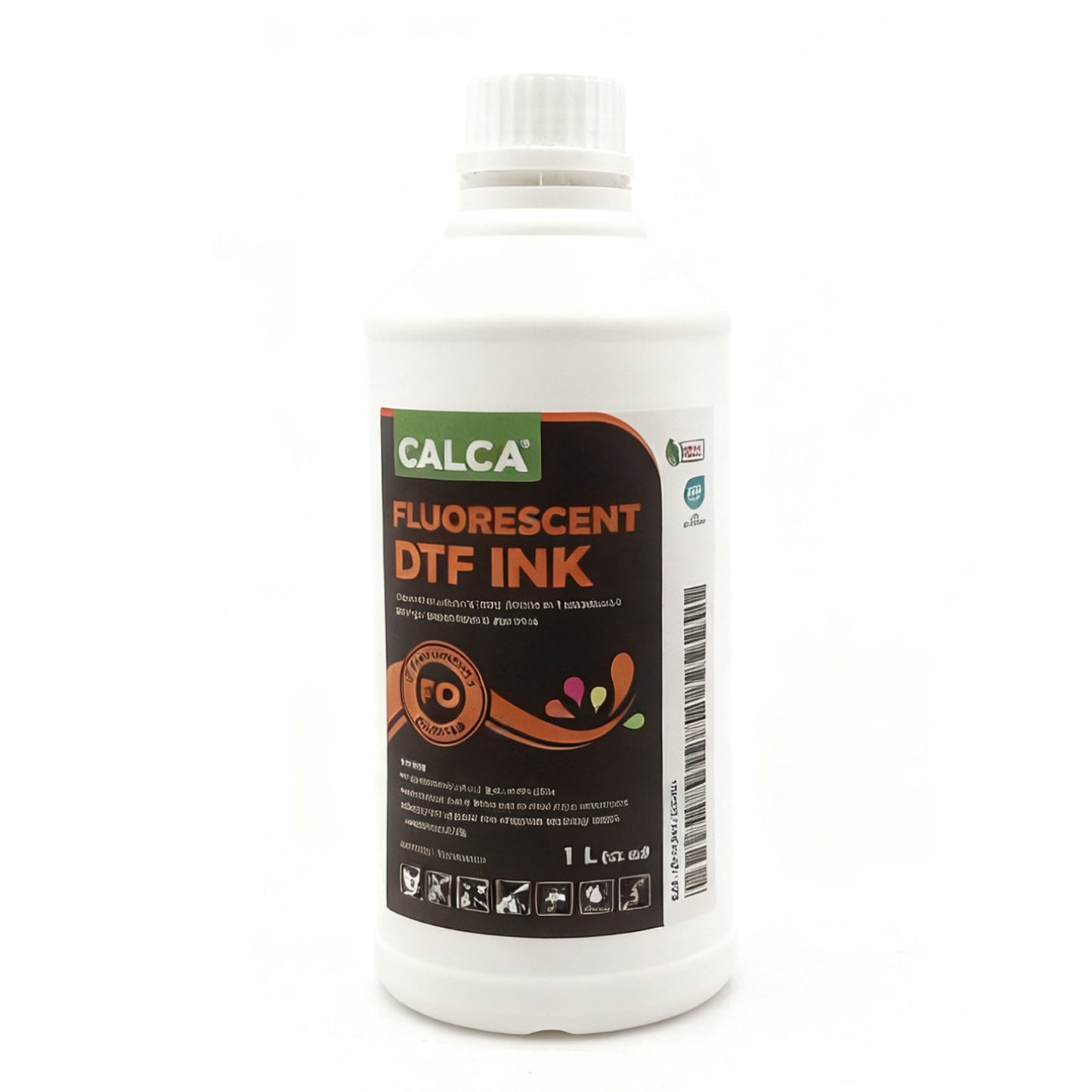 CALCA Direct to Transfer Film Fluorescent Ink for Epson Printheads. 32 oz, Bottle of 1L, Water-based DTF Inks