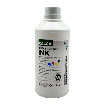 CALCA Direct to Transfer Film Ink for Epson Printheads. 32 oz, Bottle of 1L, Water-based DTF Inks
