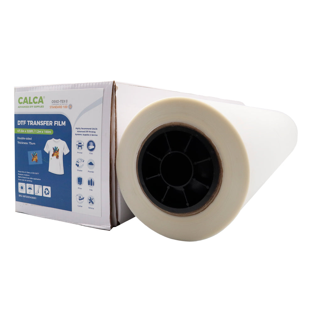 CALCA Pro 47.2in x 328ft DTF Transfer Film Premium Roll-Warm Peel