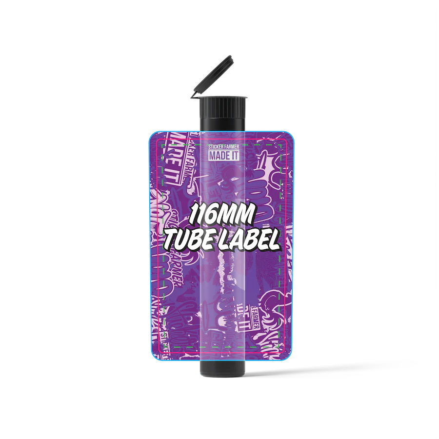 116MM PLASTIC TUBE LABELS